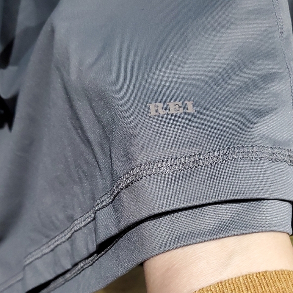 MENS REI GRAY LONG SLEEVE SHIET STRETCH ACTIVEWEAR LARGE OUTDOOR PERFORMANCE - Picture 3 of 7